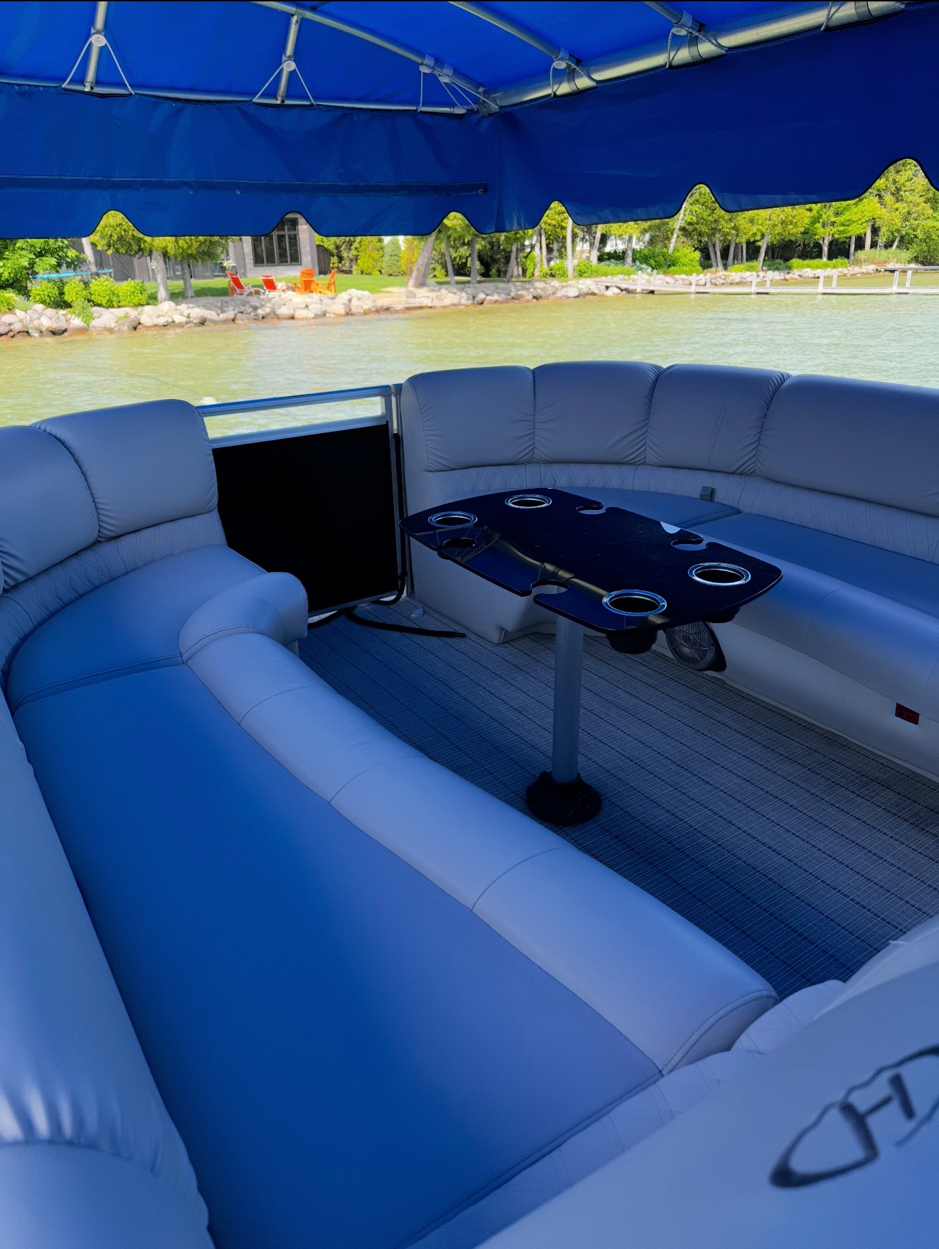 Before and after yacht detailing transformation